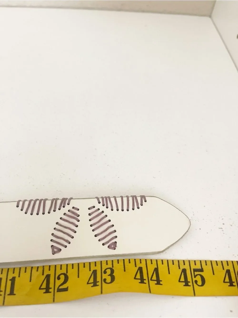 Free People Swift Haze floral Embroidered Belt white leather purple stitching